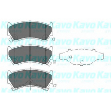 KBP-6587 KAVO PARTS Комплект тормозных колодок, дисковый тормоз