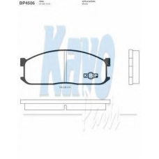 BP-4506 KAVO PARTS Комплект тормозных колодок, дисковый тормоз