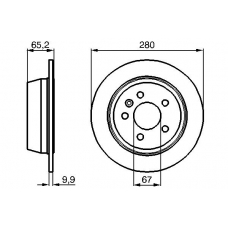 0 986 478 873 BOSCH Тормозной диск