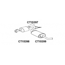 CT15399 VENEPORTE Глушитель выхлопных газов конечный