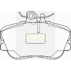 21439 00 701 10 BRECK Комплект тормозных колодок, дисковый тормоз