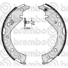 S 83 549 BREMBO Комплект тормозных колодок