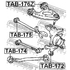 TAB-174 FEBEST Подвеска, рычаг независимой подвески колеса