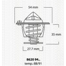 8620 9488 TRISCAN Термостат, охлаждающая жидкость