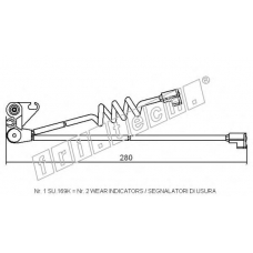 SU.169K fri.tech. Сигнализатор, износ тормозных колодок
