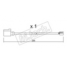 SU.273 fri.tech. Сигнализатор, износ тормозных колодок