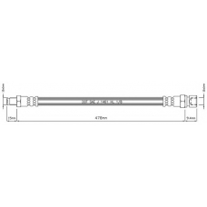 VBH787 MOTAQUIP Тормозной шланг