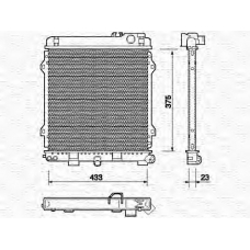 350213701000 MAGNETI MARELLI Радиатор, охлаждение двигателя