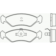 P 24 028 BREMBO Комплект тормозных колодок, дисковый тормоз