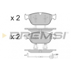 BP3477 BREMSI Комплект тормозных колодок, дисковый тормоз