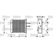 812145 VALEO Теплообменник, отопление салона