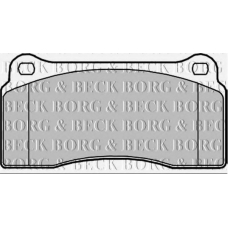 BBP2358 BORG & BECK Комплект тормозных колодок, дисковый тормоз