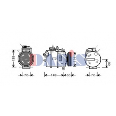851655N AKS DASIS Компрессор, кондиционер