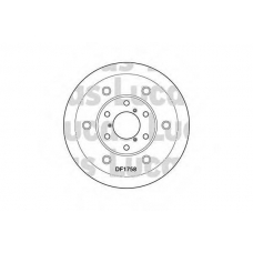 DF1758S TRW Тормозной диск
