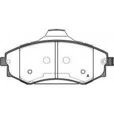 BPA0318.03 OPEN PARTS Комплект тормозных колодок, дисковый тормоз