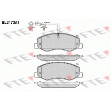 BL2173A1 FTE Комплект тормозных колодок, дисковый тормоз