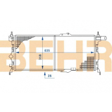 2110407 BEHR Radiator