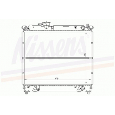 64079 NISSENS Радиатор, охлаждение двигателя