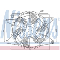 85621 NISSENS Вентилятор, конденсатор кондиционера