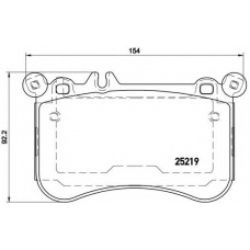 P 50 098 BREMBO Комплект тормозных колодок, дисковый тормоз