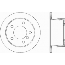 BDA1784.10 OPEN PARTS Тормозной диск