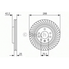 0 986 479 884 BOSCH Тормозной диск