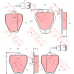 GDB1162 TRW Комплект тормозных колодок, дисковый тормоз