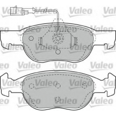 598607 VALEO Комплект тормозных колодок, дисковый тормоз