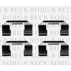 BBK1109 BORG & BECK Комплектующие, колодки дискового тормоза