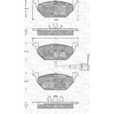 363702161111 MAGNETI MARELLI Комплект тормозных колодок, дисковый тормоз