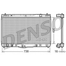 DRM50043 DENSO Радиатор, охлаждение двигателя