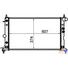 8MK 376 718-711 HELLA Радиатор, охлаждение двигателя