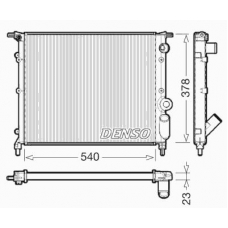 DRM23028 DENSO Радиатор, охлаждение двигателя