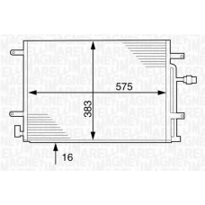 350203231000 MAGNETI MARELLI Конденсатор, кондиционер