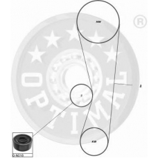 SK-1248 OPTIMAL Комплект ремня грм