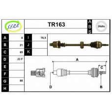 TR163 SERA Приводной вал