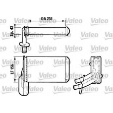 812031 VALEO Теплообменник, отопление салона