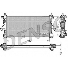 DRM21102 DENSO Радиатор, охлаждение двигателя