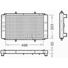 DRM24010 DENSO Радиатор, охлаждение двигателя