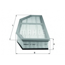 LX 2067 KNECHT Воздушный фильтр