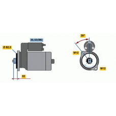 0 001 125 600 BOSCH Стартер