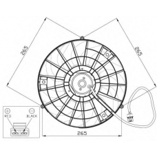 47483 NRF Вентилятор, охлаждение двигателя
