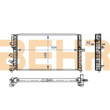 2108386 BEHR Radiator