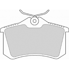 FD6720A NECTO Комплект тормозных колодок, дисковый тормоз