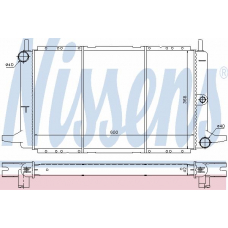 62237 NISSENS Радиатор, охлаждение двигателя