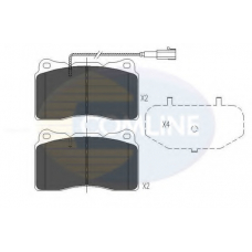 CBP16050 COMLINE Комплект тормозных колодок, дисковый тормоз