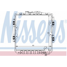 62823 NISSENS Радиатор, охлаждение двигателя