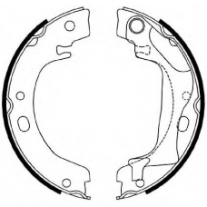 BS1186 QUINTON HAZELL Комплект тормозных колодок, стояночная тормозная с