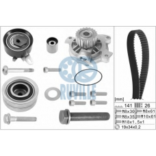 55477711 RUVILLE Водяной насос + комплект зубчатого ремня