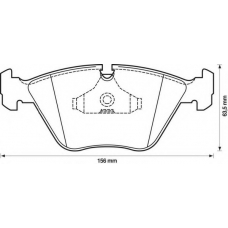 571394X BENDIX Комплект тормозных колодок, дисковый тормоз